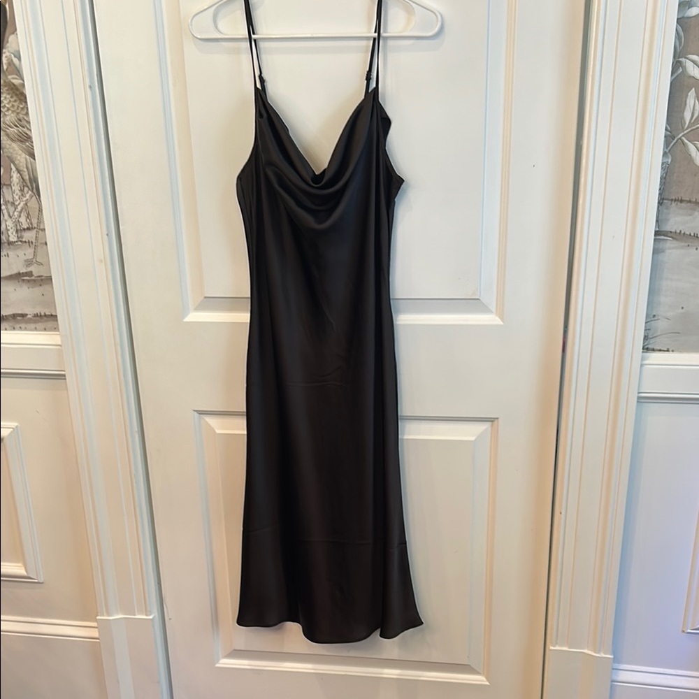 Revolve: Aqua Brand Black Midi Slip Dress